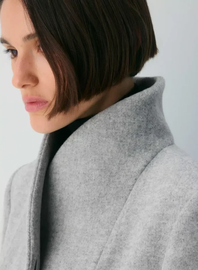 Der Cocoon Long Coat – Luxuriöse Woll-Kaschmir-Mischung Der Cocoon Long Coat – Luxuriöse Woll-Kaschmir-Mischung
