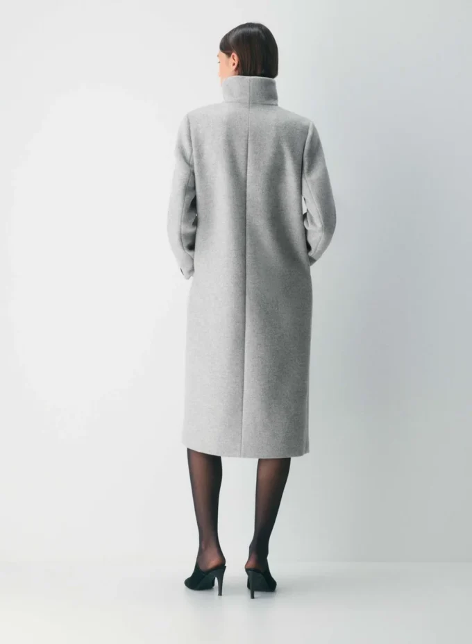 Der Cocoon Long Coat – Luxuriöse Woll-Kaschmir-Mischung Der Cocoon Long Coat – Luxuriöse Woll-Kaschmir-Mischung