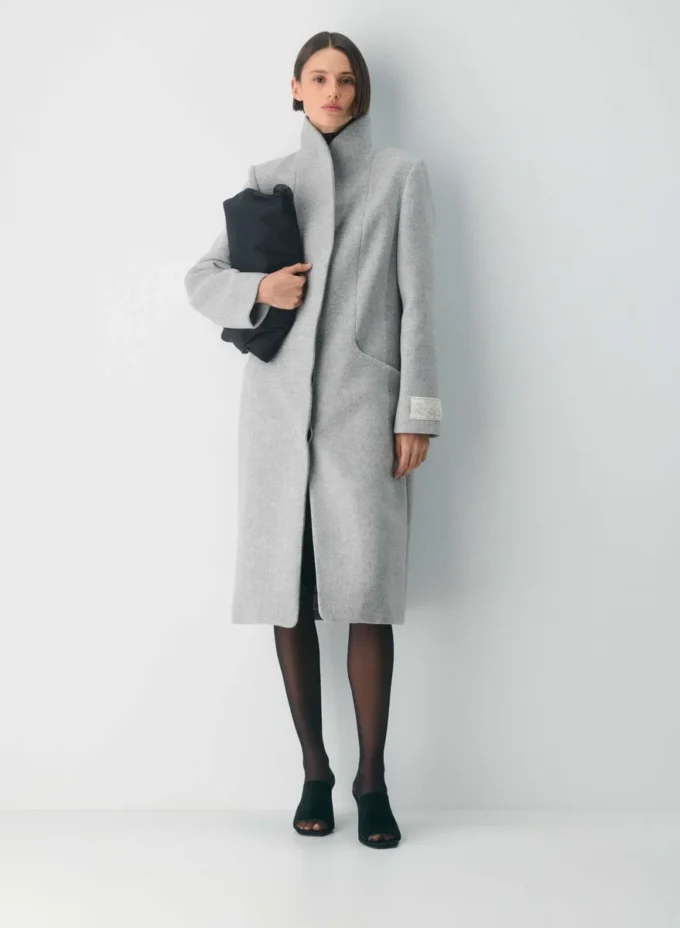 Der Cocoon Long Coat – Luxuriöse Woll-Kaschmir-Mischung Der Cocoon Long Coat – Luxuriöse Woll-Kaschmir-Mischung