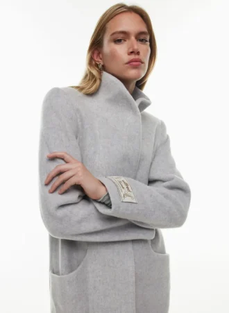 Der Cocoon Long Coat – Wolle Kaschmir