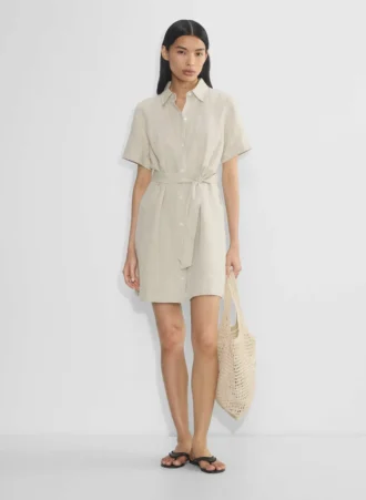 Eleta Leinen-Minikleid