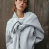 Essential Cashmere Hose mit hoher Taille und weitem Bein Essential Cashmere Hose mit hoher Taille und weitem Bein