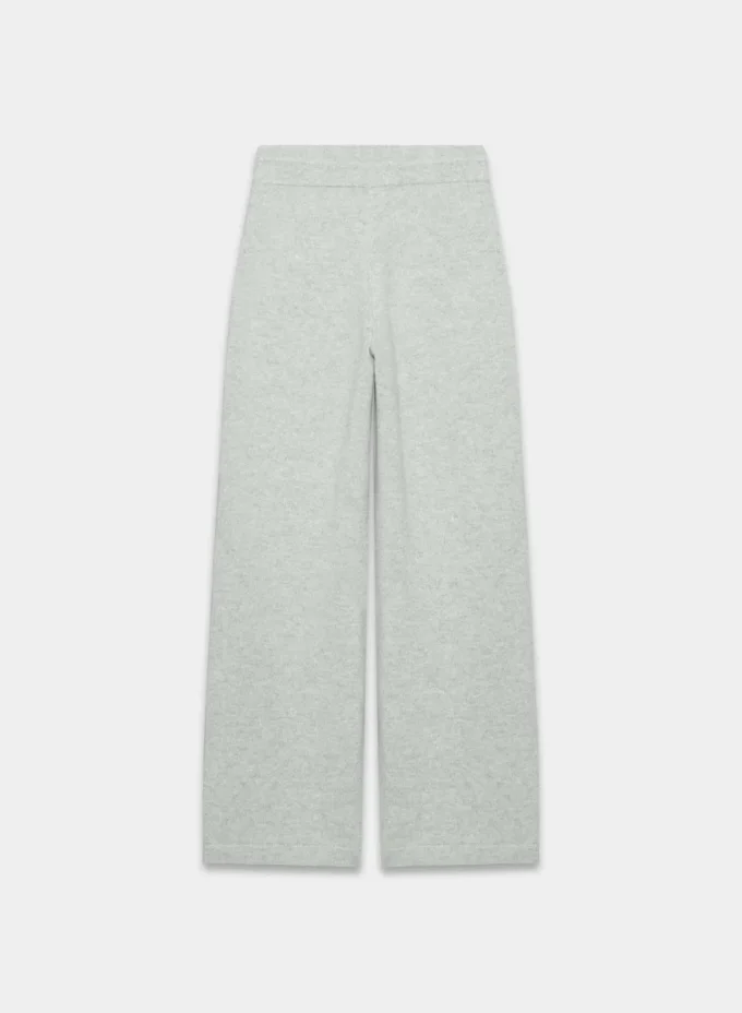 Essential Cashmere Hose mit hoher Taille und weitem Bein Essential Cashmere Hose mit hoher Taille und weitem Bein