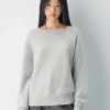 Essential Cashmere Pullover mit lockerem U-Boot-Ausschnitt