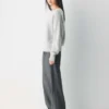 Essential Cashmere Pullover mit lockerem U-Boot-Ausschnitt