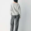 Essential Cashmere Pullover mit lockerem U-Boot-Ausschnitt