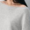 Essential Cashmere Pullover mit lockerem U-Boot-Ausschnitt
