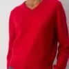 Essential Cashmere Pullover mit V-Ausschnitt