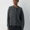 Essential Cashmere Relaxed Crew Cardigan