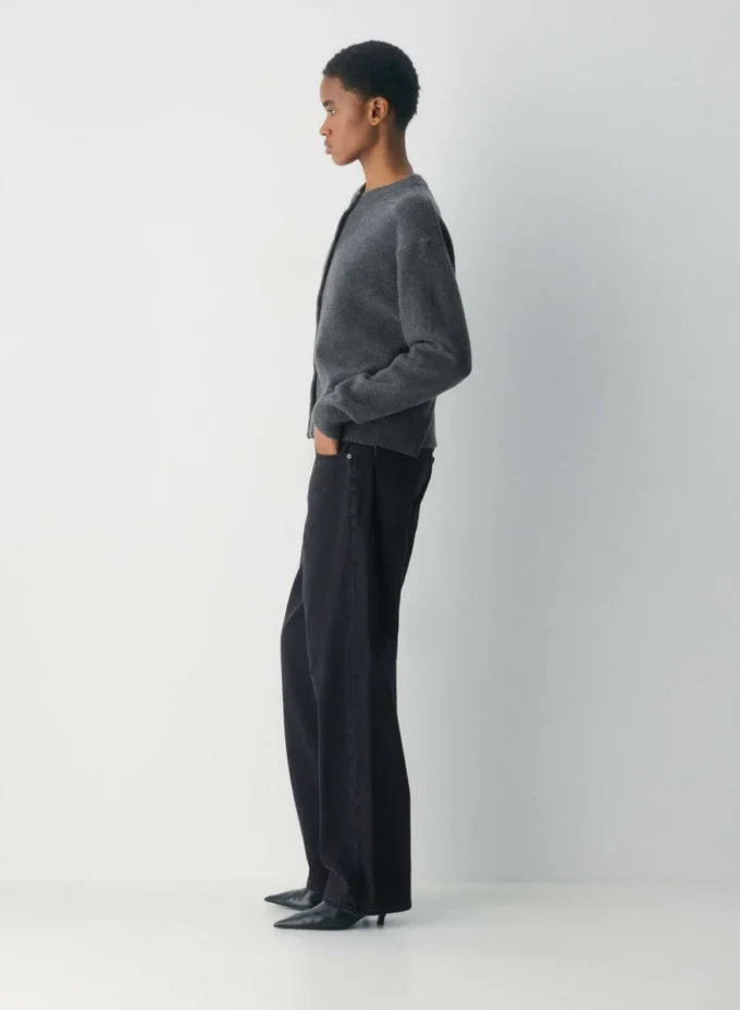 Essential Cashmere Relaxed Crew Cardigan