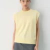 Essential Cashmere Relaxed Crew Vest