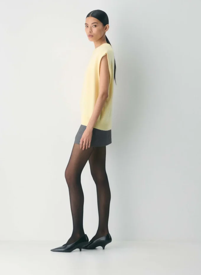 Essential Cashmere Relaxed Crew Vest