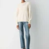 Essential Merinowolle-Pullover mit Rundhalsausschnitt Essential Merinowolle-Pullover mit Rundhalsausschnitt