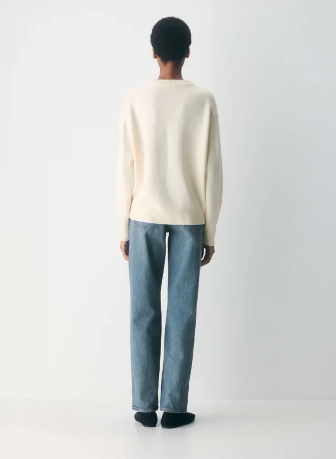 Essential Merinowolle-Pullover mit Rundhalsausschnitt Essential Merinowolle-Pullover mit Rundhalsausschnitt
