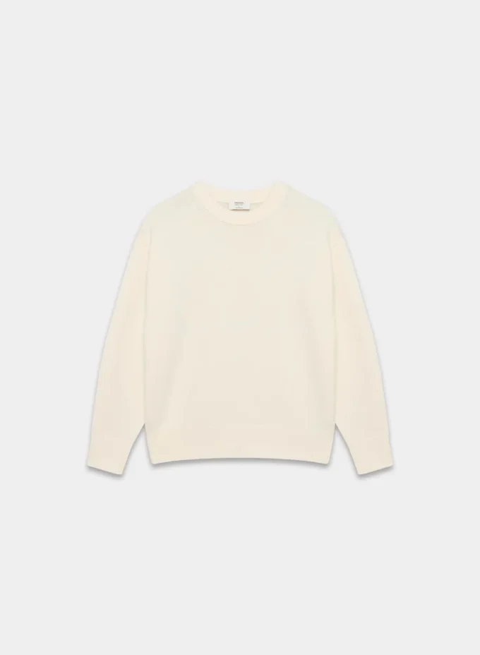 Essential Merinowolle-Pullover mit Rundhalsausschnitt Essential Merinowolle-Pullover mit Rundhalsausschnitt