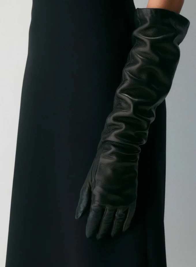 Extra lange Lederhandschuhe Extra lange Lederhandschuhe