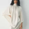 Fan-Satin-Kleid