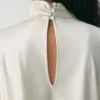Fan-Satin-Kleid