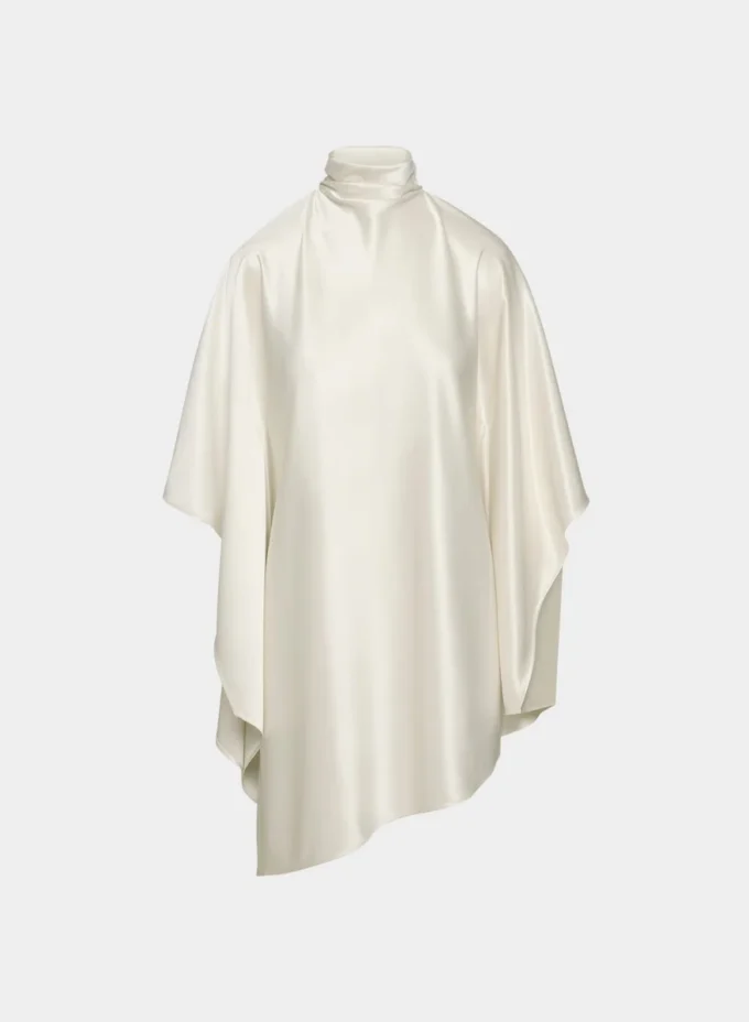 Fan-Satin-Kleid