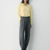 Feather Cashmere Lockerer Pullover mit V-Ausschnitt