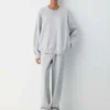 gemütliches Sweatfleece Neues Mega Crew Sweatshirt