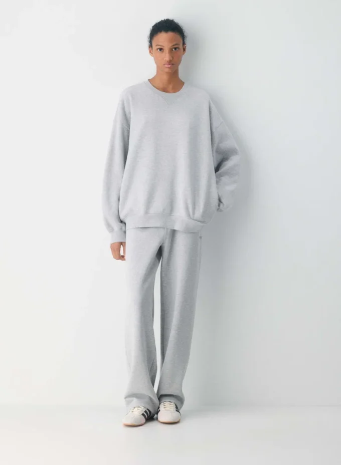 gemütliches Sweatfleece Neues Mega Crew Sweatshirt