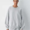 gemütliches Sweatfleece Neues Mega Crew Sweatshirt
