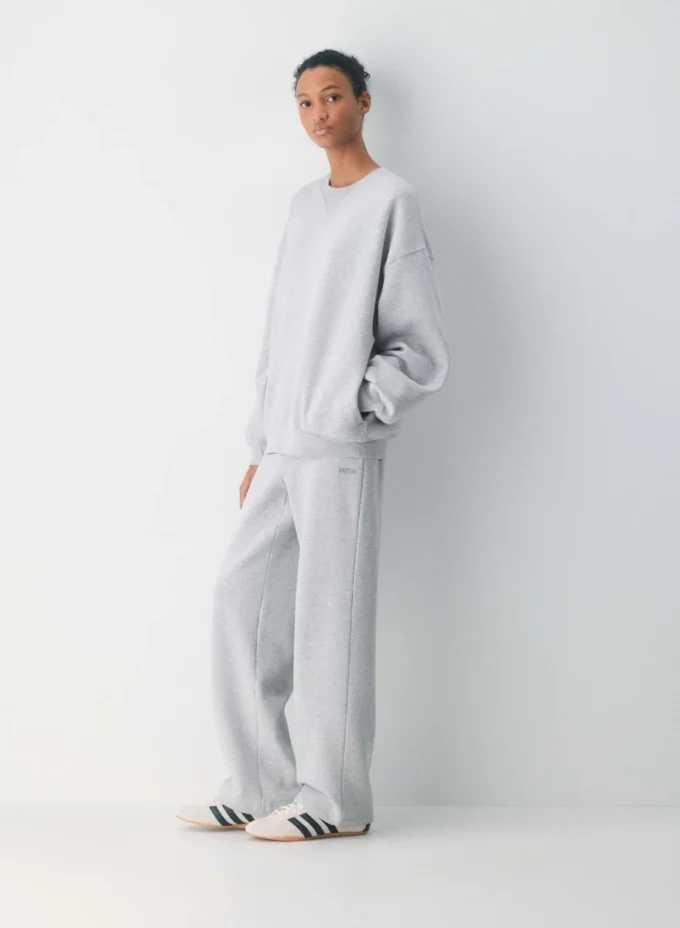 gemütliches Sweatfleece Neues Mega Crew Sweatshirt