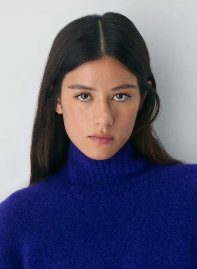 Gotham Merinowolle-Rollkragenpullover