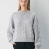 Heritage Knit Merino Wool Crew Hi-Hip Sweater Heritage Knit Merino Wool Crew Hi-Hip Sweater
