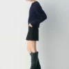 Heritage Knit Merino Wool Crew Hi-Hip Sweater Heritage Knit Merino Wool Crew Hi-Hip Sweater