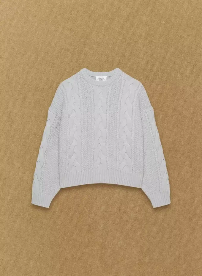 Heritage Knit Merino Wool Crew Hi-Hip Sweater Heritage Knit Merino Wool Crew Hi-Hip Sweater