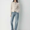 Heritage Knit Merino Wool Crew HiHip Cardigan Heritage Knit Merino Wool Crew HiHip Cardigan