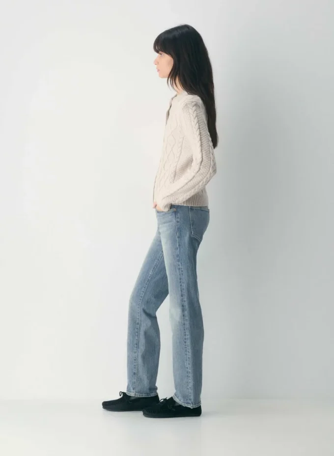 Heritage Knit Merino Wool Crew HiHip Cardigan Heritage Knit Merino Wool Crew HiHip Cardigan