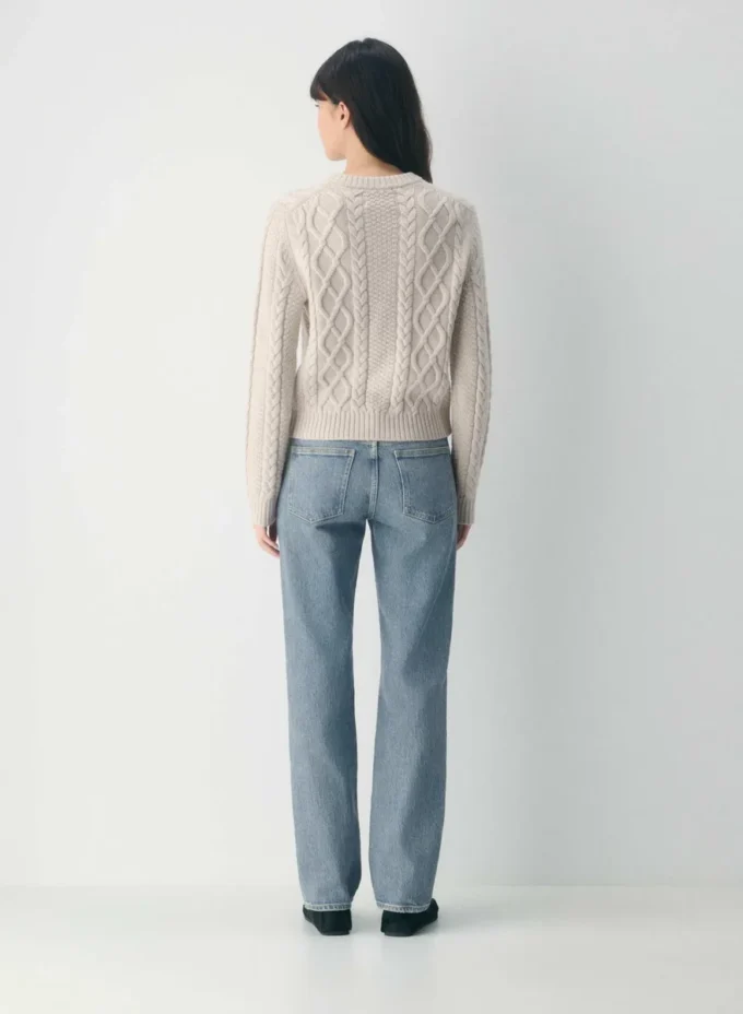 Heritage Knit Merino Wool Crew HiHip Cardigan Heritage Knit Merino Wool Crew HiHip Cardigan