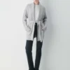 Heritage Knit Merinowolle Cardigan mit offener Vorderseite Heritage Knit Merinowolle Cardigan mit offener Vorderseite