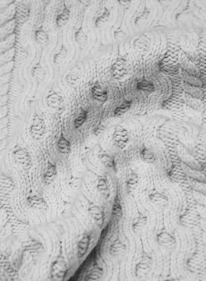 Heritage Knit Merinowolle Cardigan mit offener Vorderseite Heritage Knit Merinowolle Cardigan mit offener Vorderseite