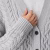 Heritage Knit Merinowolle-Cardigan mit V-Ausschnitt Heritage Knit Merinowolle-Cardigan mit V-Ausschnitt