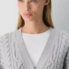 Heritage Knit Merinowolle-Cardigan mit V-Ausschnitt Heritage Knit Merinowolle-Cardigan mit V-Ausschnitt