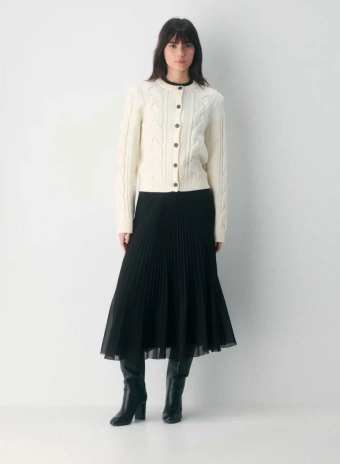 Heritage Knit Merinowolle Crew Cardigan Heritage Knit Merinowolle Crew Cardigan