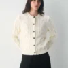 Heritage Knit Merinowolle Crew Cardigan Heritage Knit Merinowolle Crew Cardigan