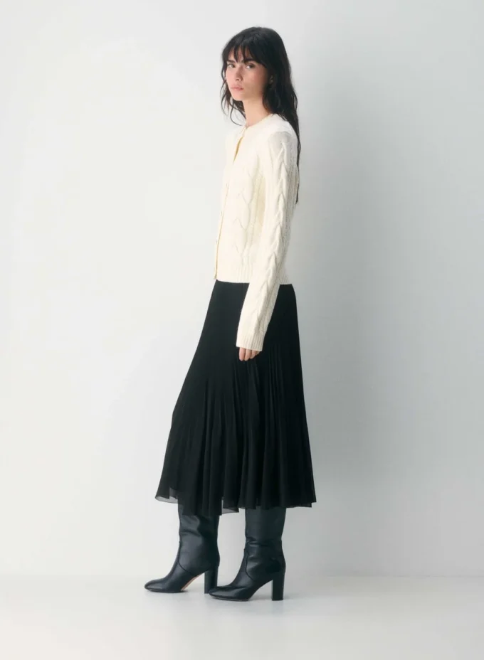 Heritage Knit Merinowolle Crew Cardigan Heritage Knit Merinowolle Crew Cardigan
