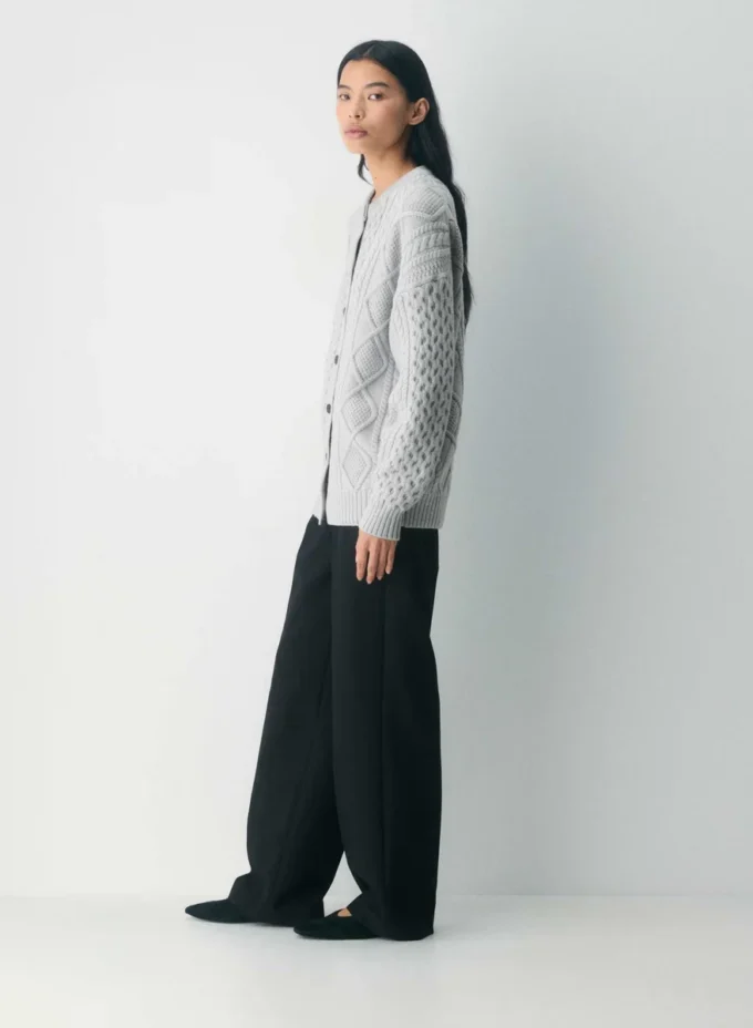 Heritage Knit Merinowolle Crew Cardigan Heritage Knit Merinowolle Crew Cardigan
