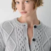 Heritage Knit Merinowolle Crew Cardigan Heritage Knit Merinowolle Crew Cardigan