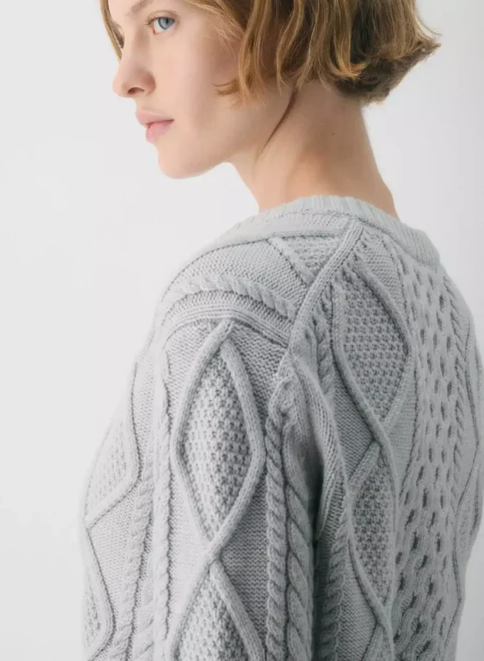 Heritage Knit Merinowolle Crew Cardigan Heritage Knit Merinowolle Crew Cardigan