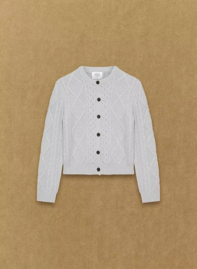 Heritage Knit Merinowolle Crew Cardigan Heritage Knit Merinowolle Crew Cardigan