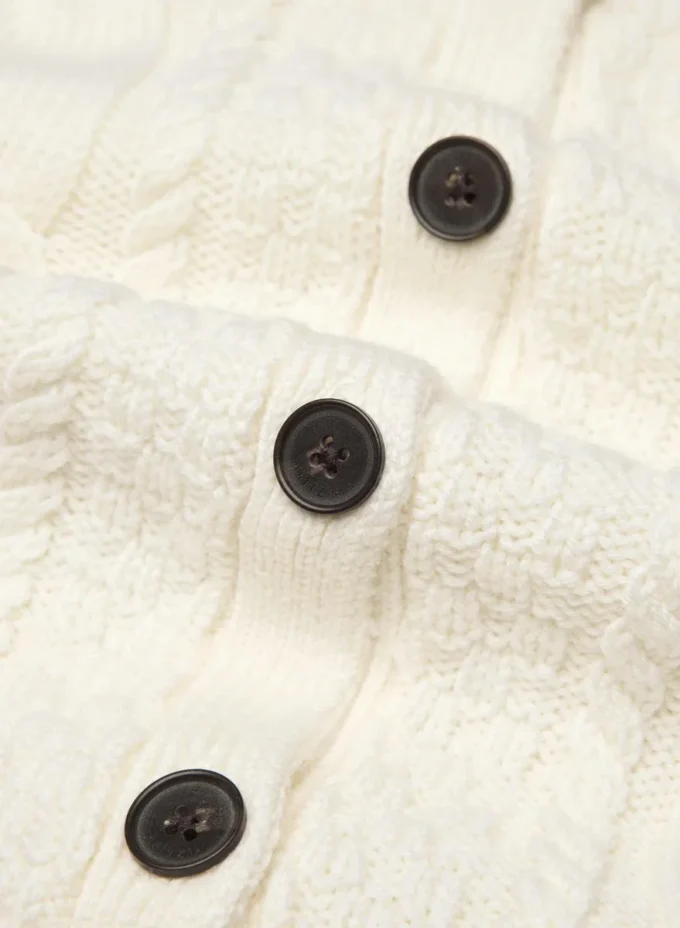 Heritage Knit Merinowolle Crew Cardigan Heritage Knit Merinowolle Crew Cardigan