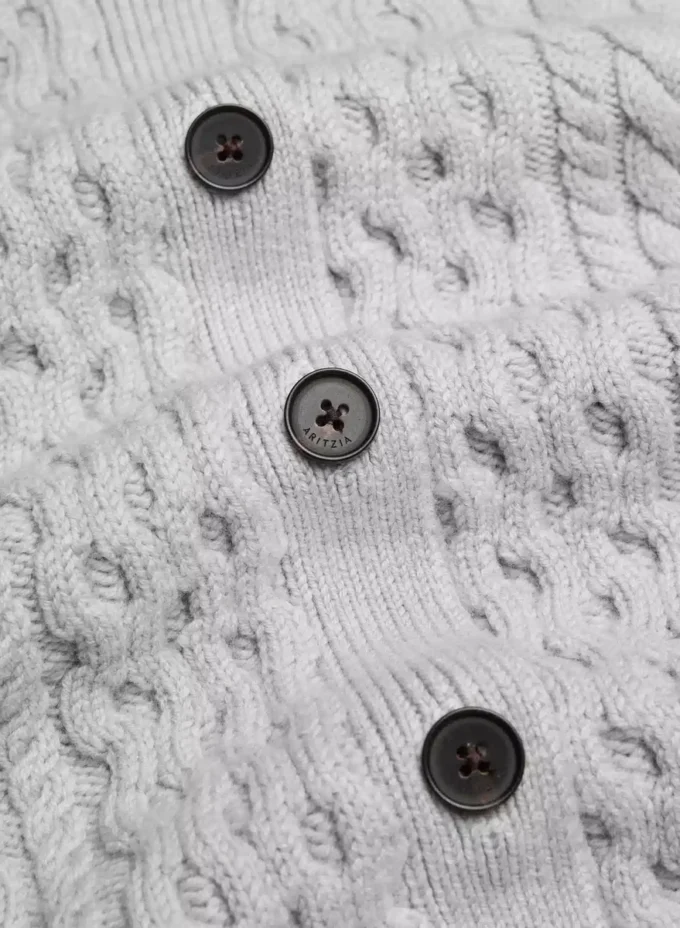 Heritage Knit Merinowolle Crew Cardigan Heritage Knit Merinowolle Crew Cardigan