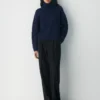 Heritage Knit Merinowolle Hi-Hip Rollkragenpullover