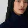 Heritage Knit Merinowolle Hi-Hip Rollkragenpullover